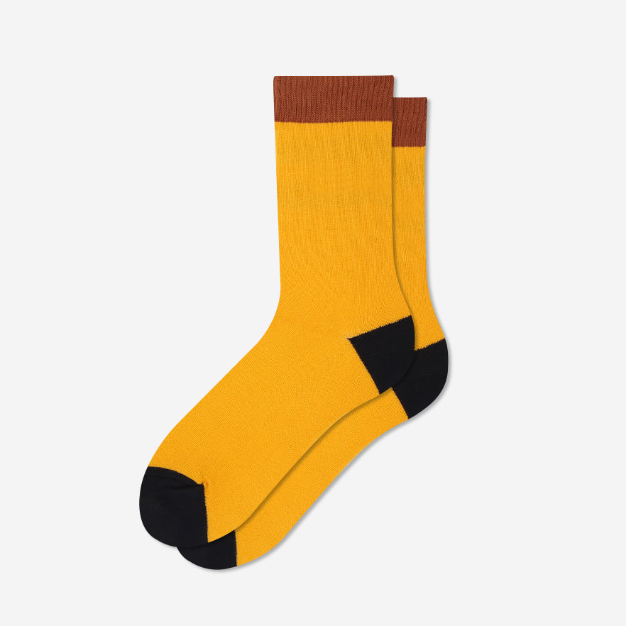 YELLOW 3 PAIR PACK SOCKS