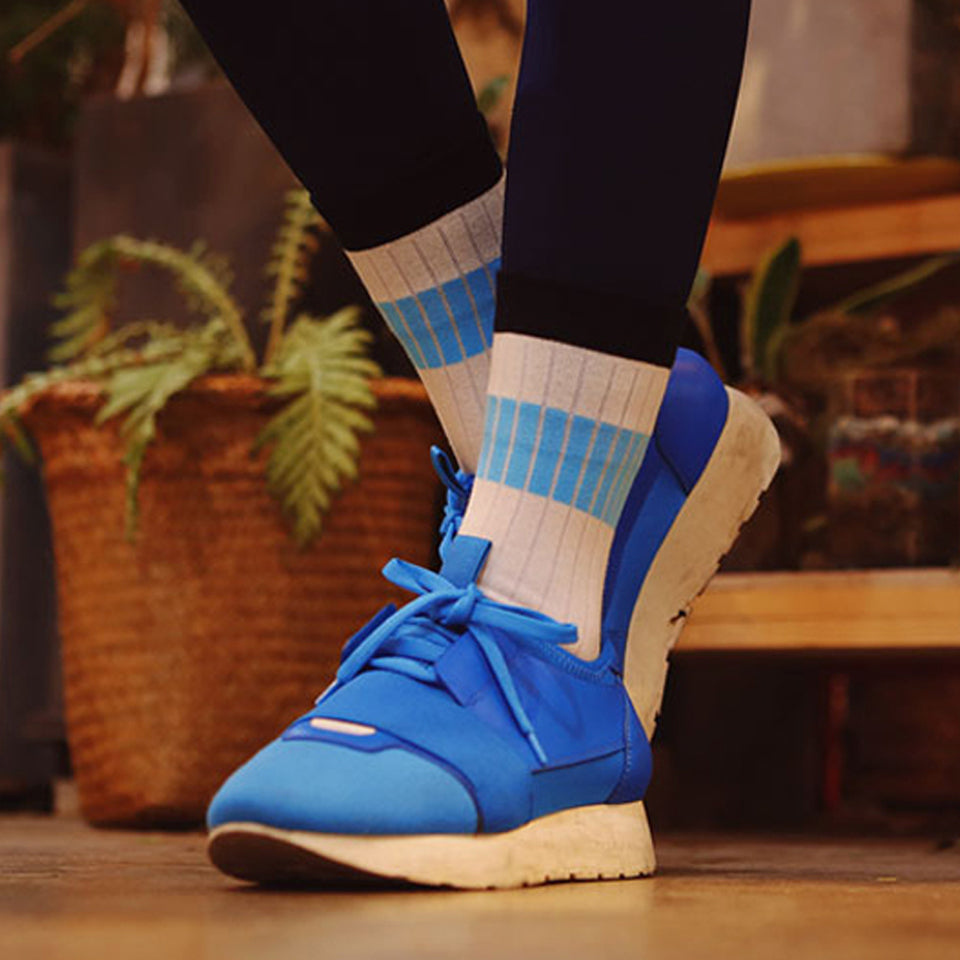 BLUE 3 PAIR PACK SOCKS