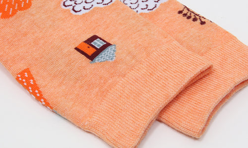 APRICOT FOREST SOCKS