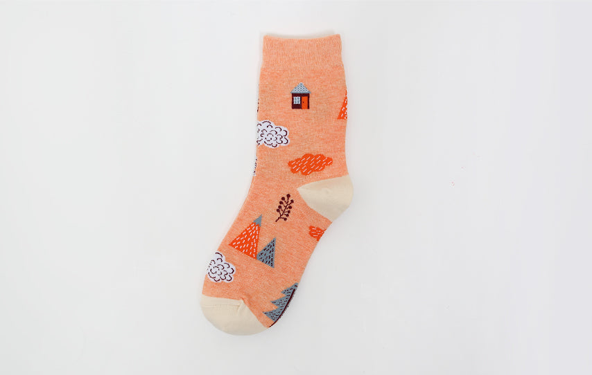 APRICOT FOREST SOCKS