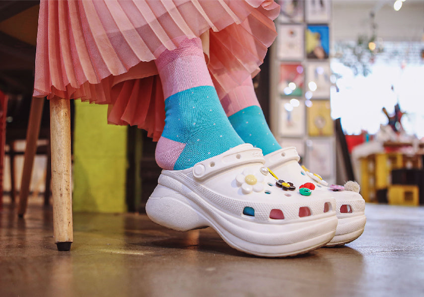 MINT TINY DOTS SOCKS