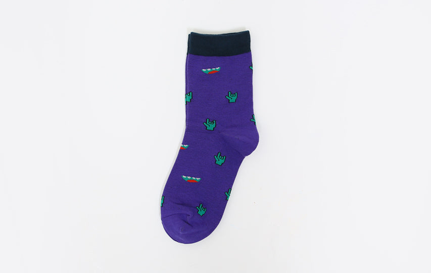 PURPLE ROCK SOCKS