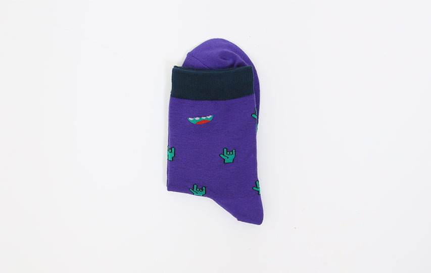 PURPLE ROCK SOCKS