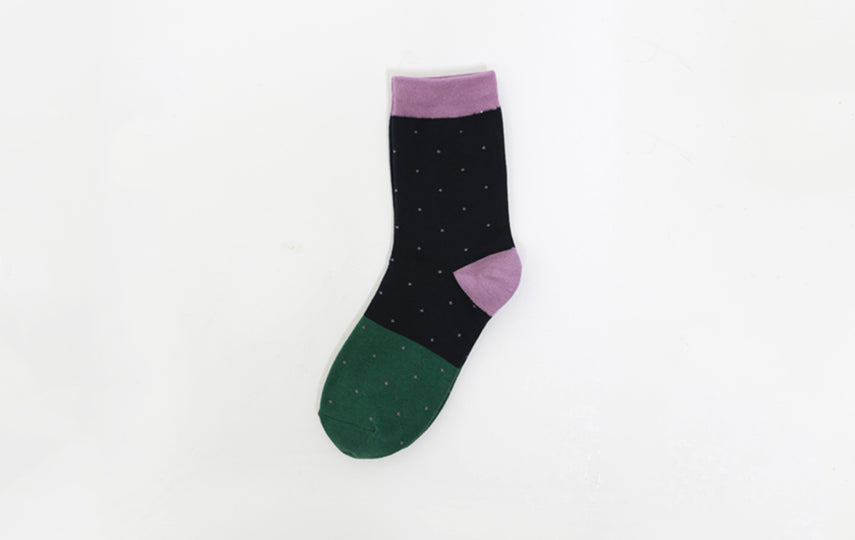 PURPLE DOTS SOCKS