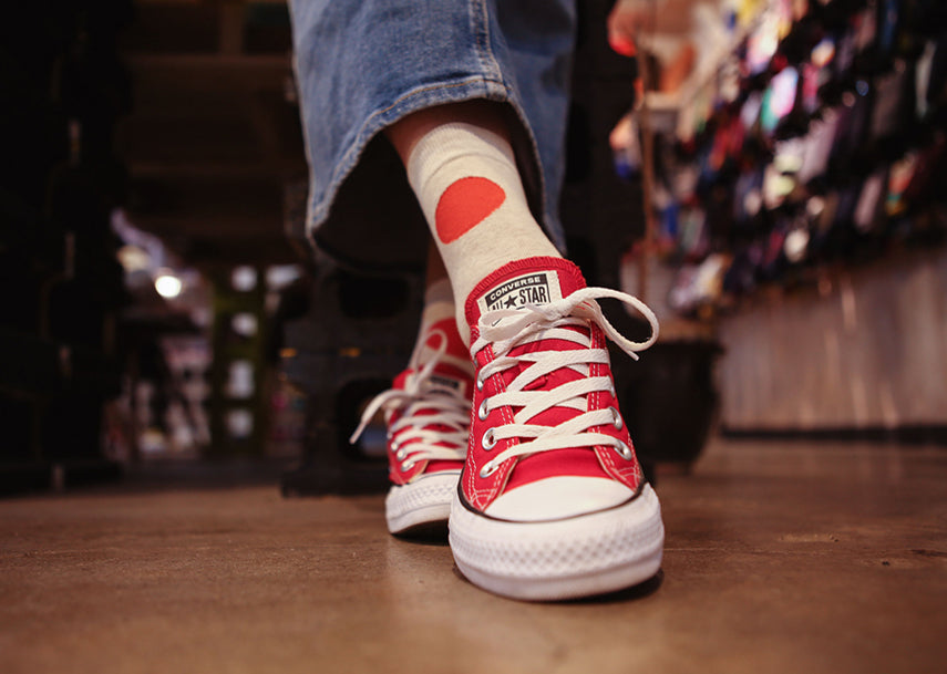 BIG RED DOTS SOCKS