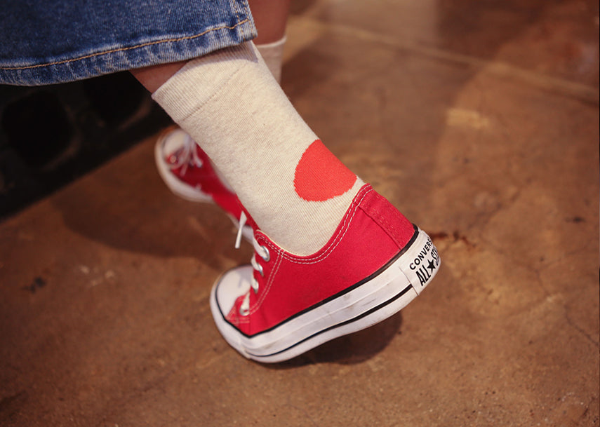 BIG RED DOTS SOCKS