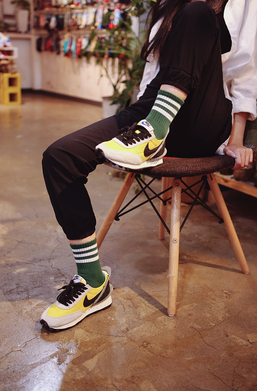 GREEN STRIPE SOCKS