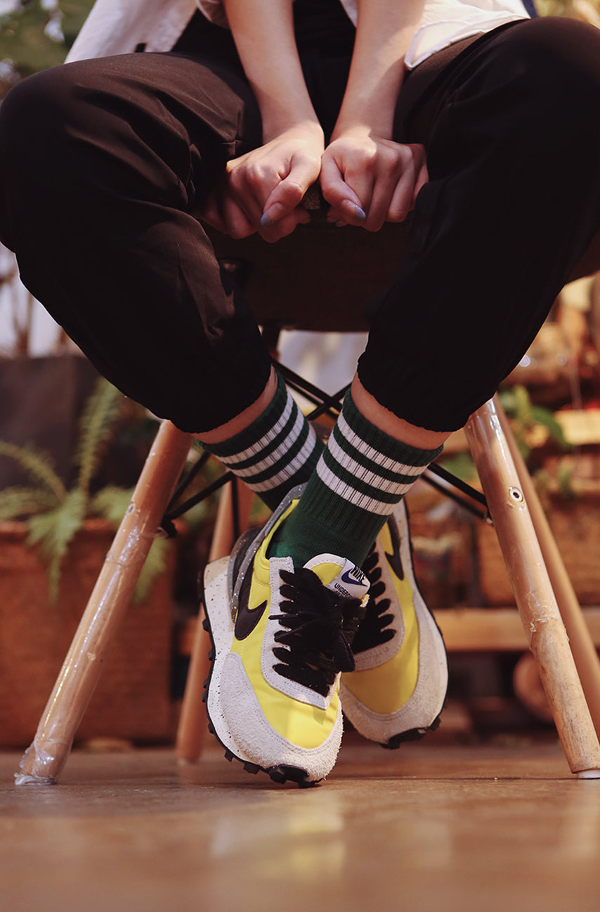 GREEN STRIPE SOCKS