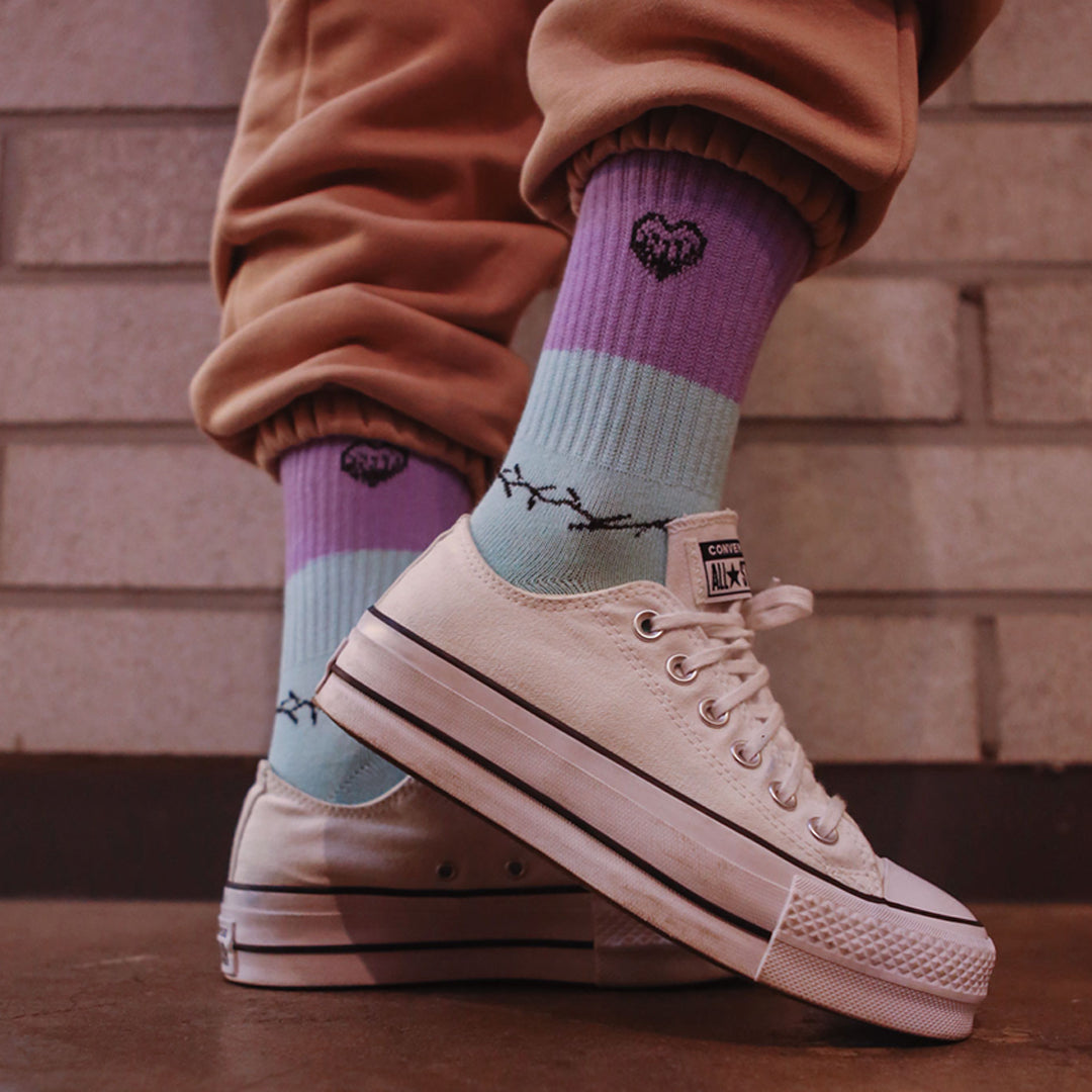 PASTEL STRIPES 3 PAIR PACK SOCKS