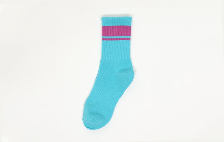 SKY VIOLET BOLD STRIPE SOCKS