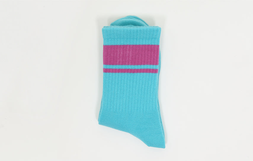 SKY VIOLET BOLD STRIPE SOCKS